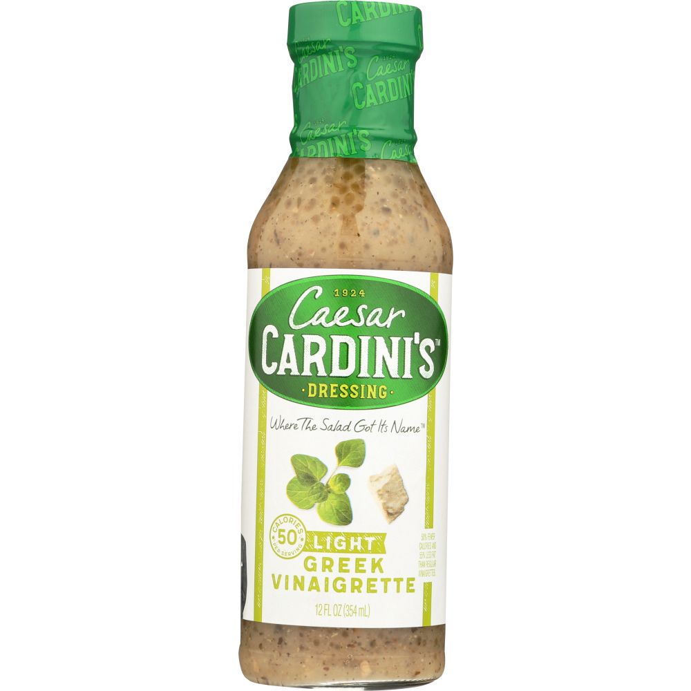CARDINI'S: Light Greek Vinaigrette Dressing, 12 oz - SMART GREENS