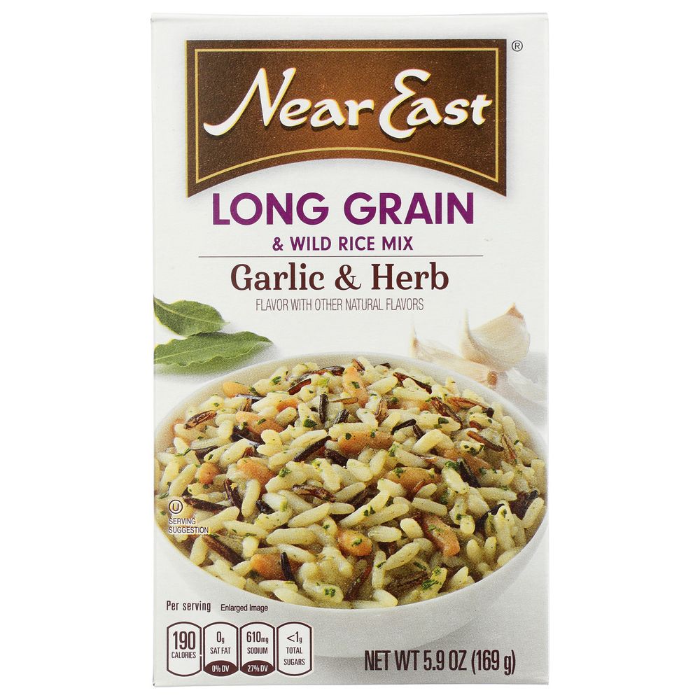 NEAR EAST: Rice Mix Long Grain Wild Garlic, 5.9 oz - SMART GREENS
