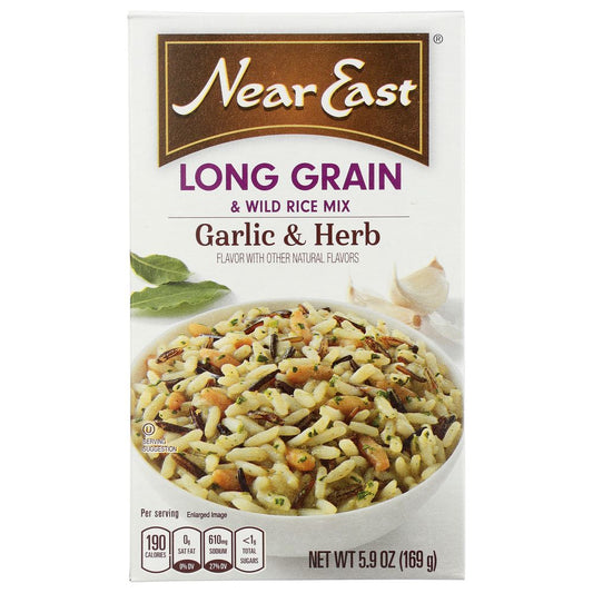 NEAR EAST: Rice Mix Long Grain Wild Garlic, 5.9 oz - SMART GREENS