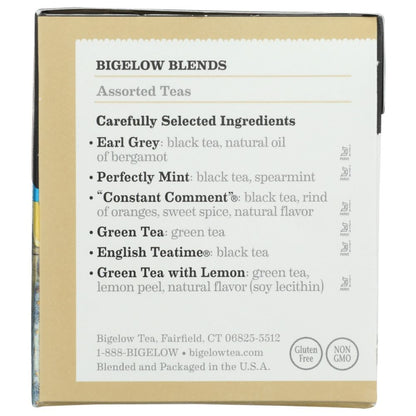 BIGELOW: Six Assorted Teas Variety Pack 18 Tea Bags, 1.10 oz - SMART GREENS