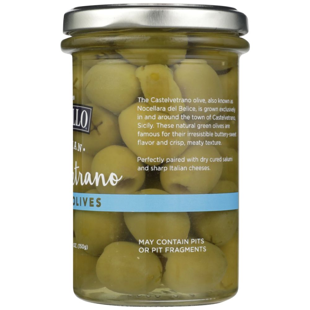 DELALLO: Olives Pitted Castelvetrano, 5.3 oz - SMART GREENS