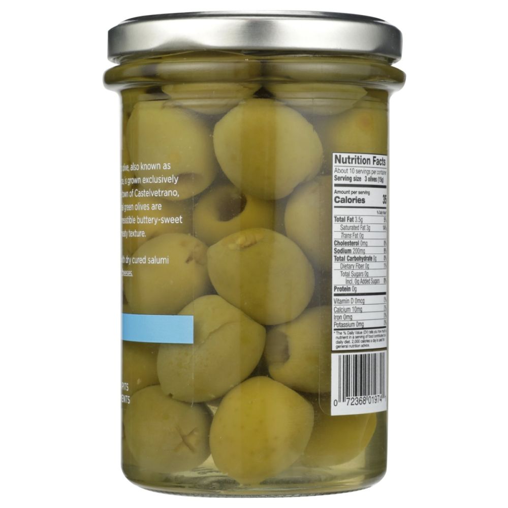 DELALLO: Olives Pitted Castelvetrano, 5.3 oz - SMART GREENS