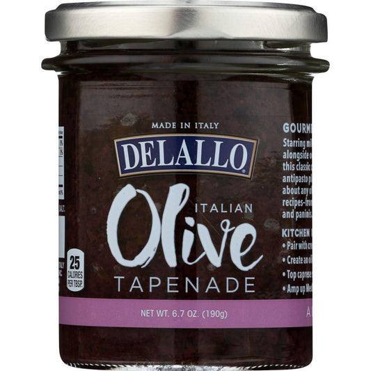 DELALLO: Black Olive Tapenade, 6.7 oz - SMART GREENS