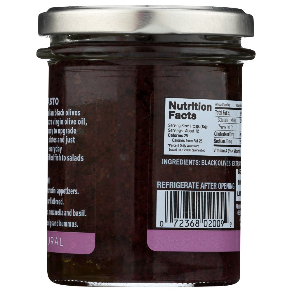 DELALLO: Black Olive Tapenade, 6.7 oz - SMART GREENS
