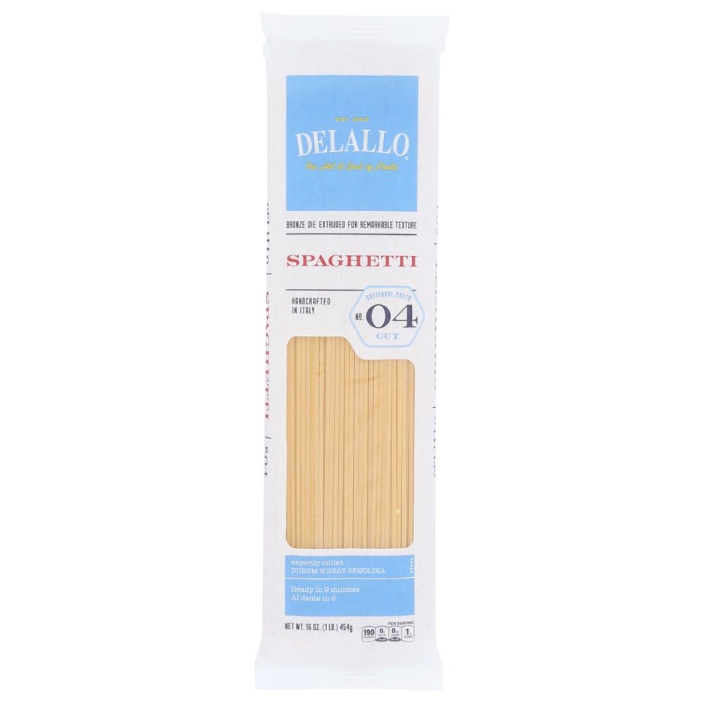 DELALLO: Spaghetti Pasta Bag, 16 oz - SMART GREENS