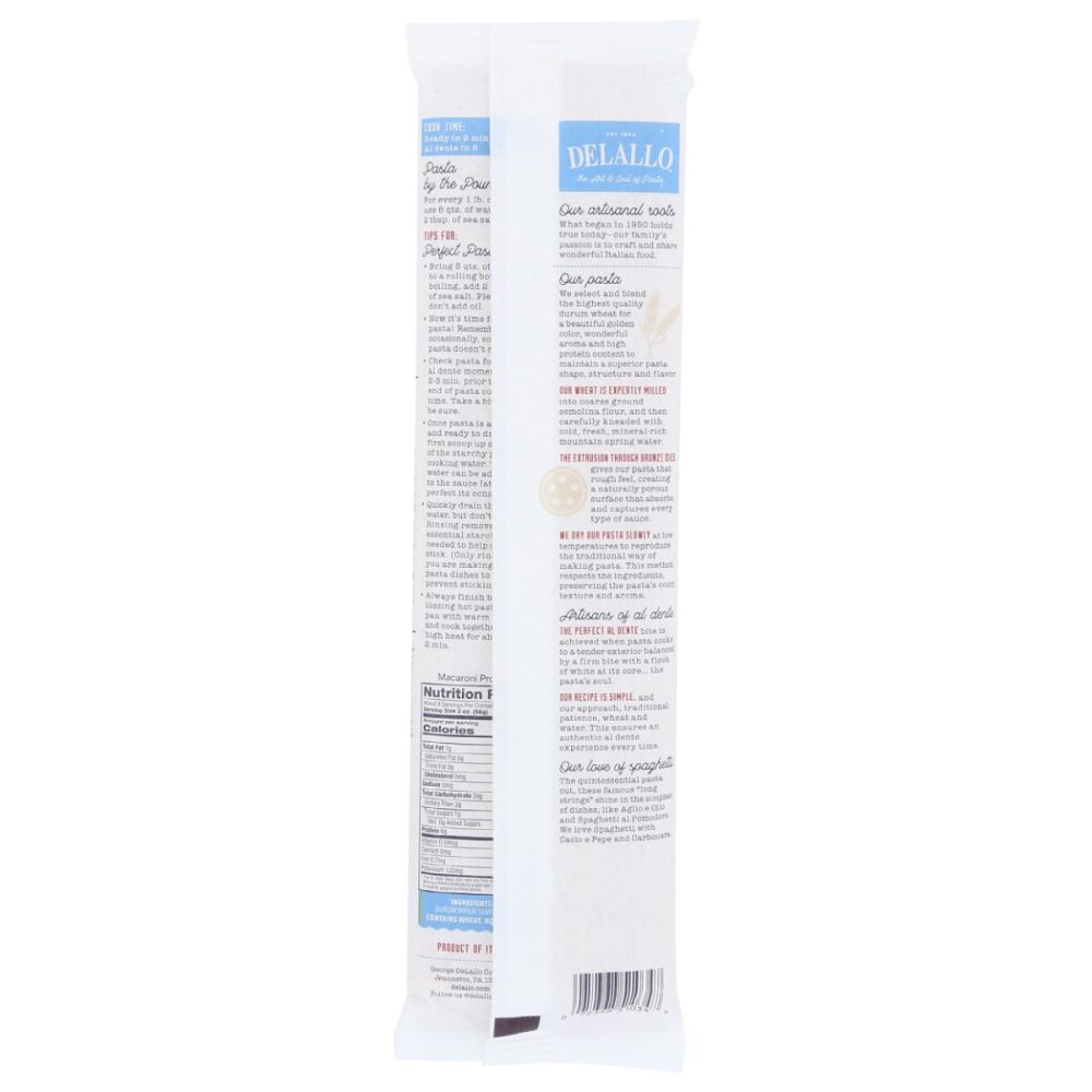 DELALLO: Spaghetti Pasta Bag, 16 oz - SMART GREENS