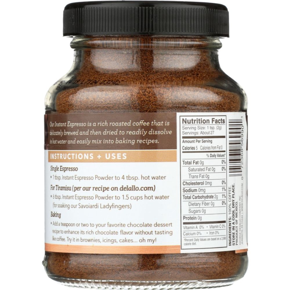 DELALLO: Baking Powder Espresso, 1.94 oz - SMART GREENS