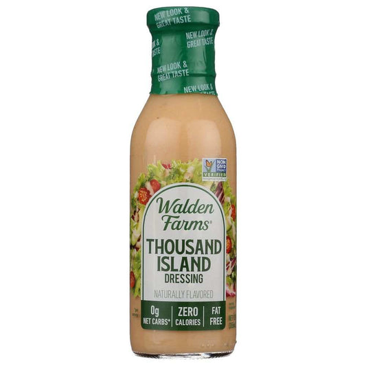 WALDEN FARMS Thousand Island Dressing calorie-free bottle 12oz low-calorie vegan gluten-free
