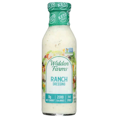 WALDEN FARMS Ranch Salad Dressing bottle calorie-free healthy condiment