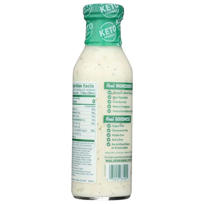 Walden Farms Ranch Salad Dressing Calorie Free 12 oz bottle