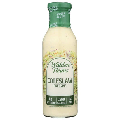 WALDEN FARMS calorie free coleslaw dressing bottle 12 oz with herbs and organic vinegar text