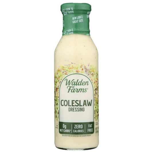 WALDEN FARMS calorie free coleslaw dressing bottle 12 oz with herbs and organic vinegar text