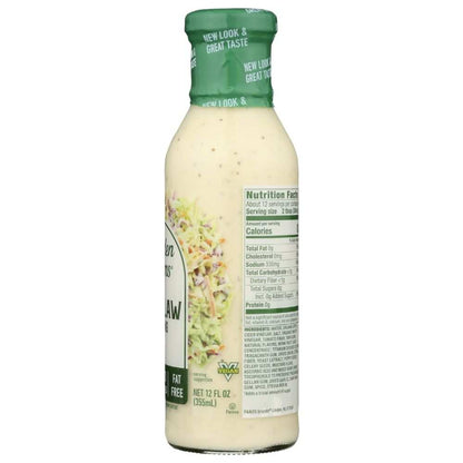 WALDEN FARMS calorie free coleslaw dressing bottle 12 oz organic vinegar herbs and spices