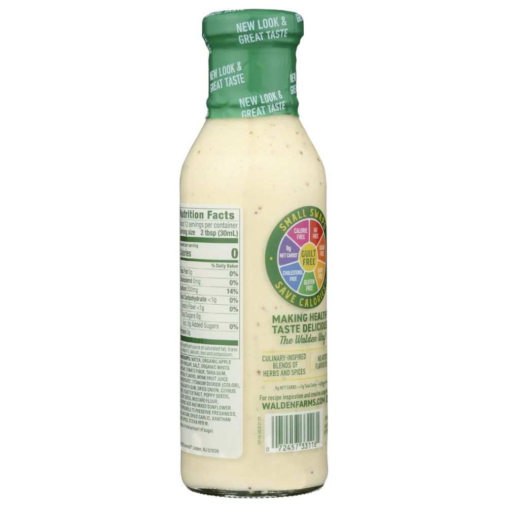 Walden Farms calorie free coleslaw dressing bottle with organic vinegar and herbs
