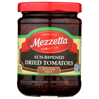 MEZZETTA Sun-Ripened Dried Tomatoes in Olive Oil 8 oz jar with herbs and rich flavor