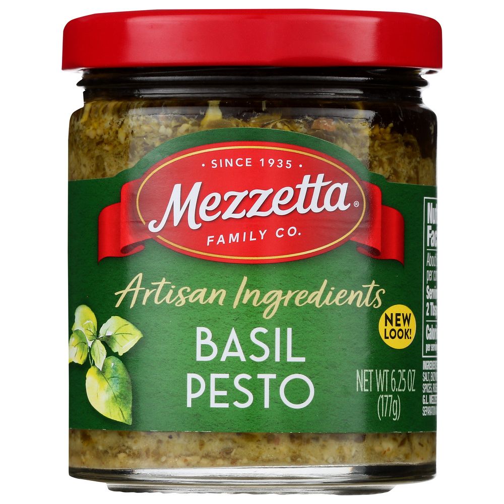 MEZZETTA: Napa Valley Bistro Homemade Style Basil Pesto, 6.25 oz - SMART GREENS
