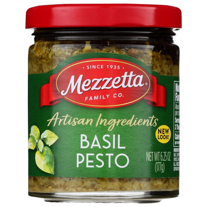 MEZZETTA: Napa Valley Bistro Homemade Style Basil Pesto, 6.25 oz - SMART GREENS