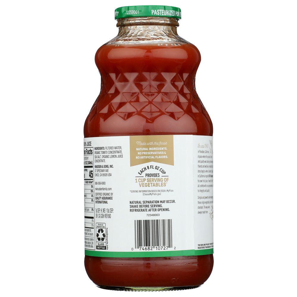R.W KNUDSEN FAMILY: Organic Juice Tomato, 32 oz - SMART GREENS