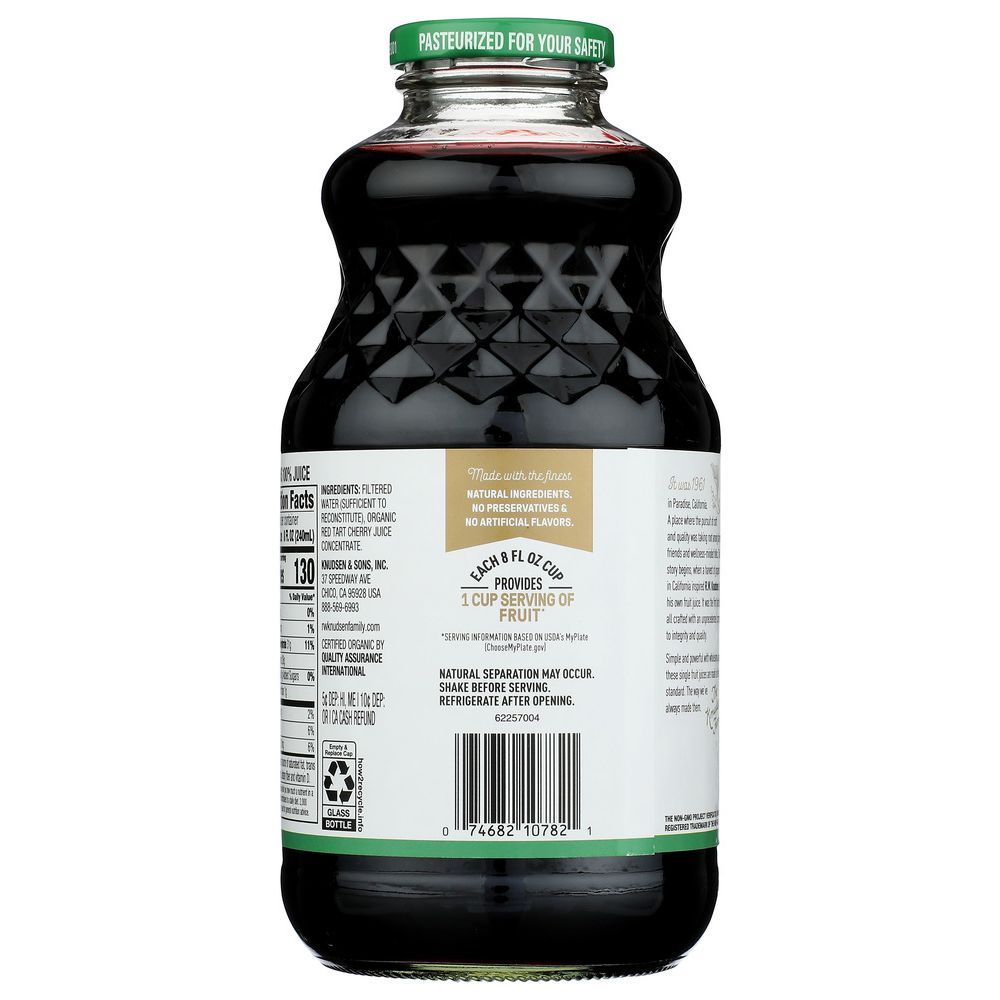 R.W. KNUDSEN: Organic Just Tart Cherry Juice, 32 oz - SMART GREENS