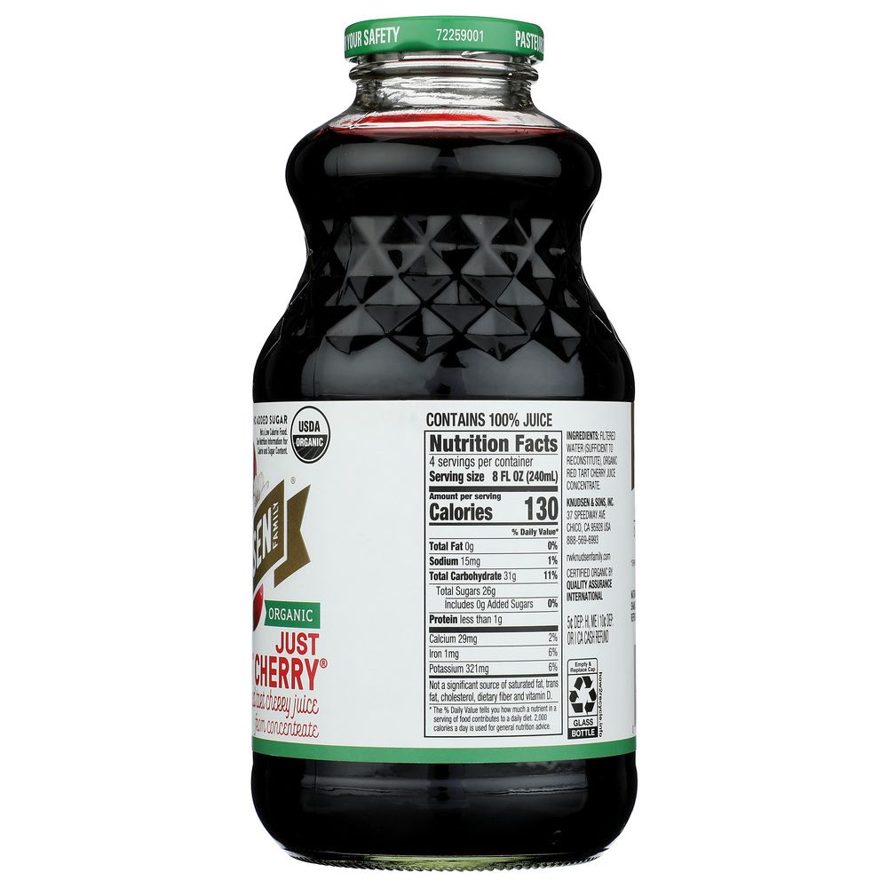 R.W. KNUDSEN: Organic Just Tart Cherry Juice, 32 oz - SMART GREENS