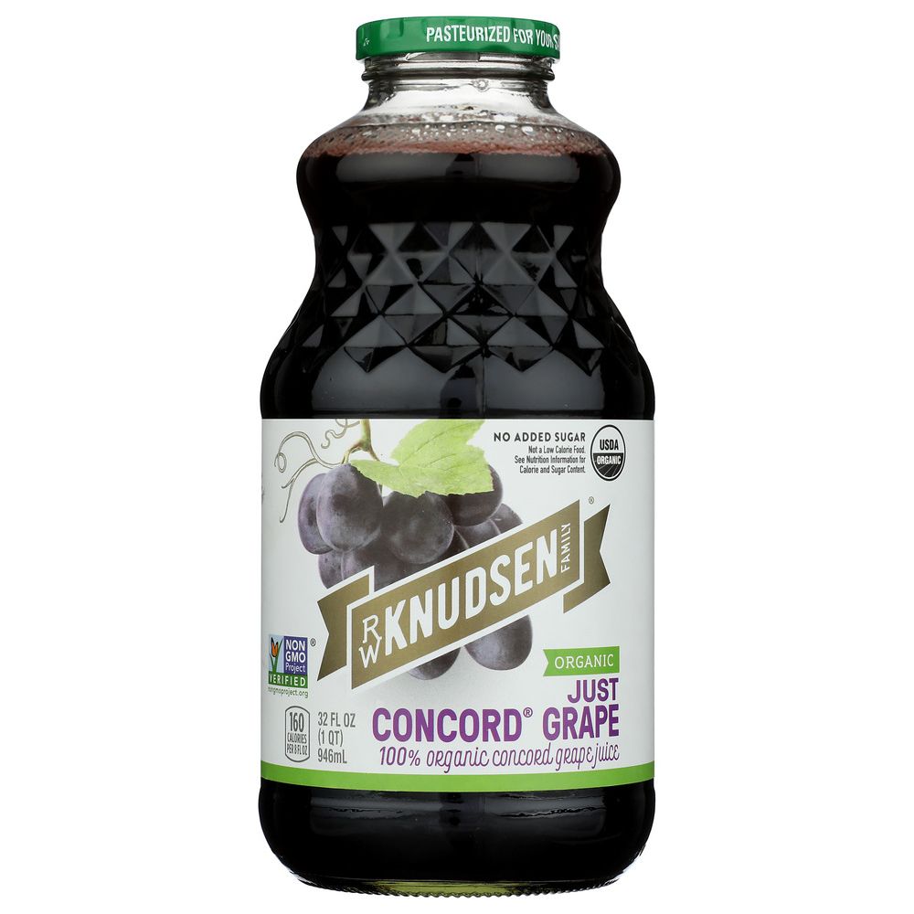R.W. KNUDSEN FAMILY: Organic Juice Just Concord Grape, 32 oz - SMART GREENS