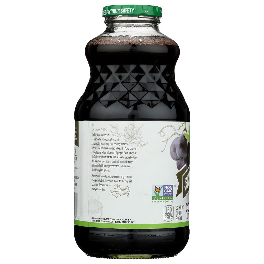R.W. KNUDSEN FAMILY: Organic Juice Just Concord Grape, 32 oz - SMART GREENS