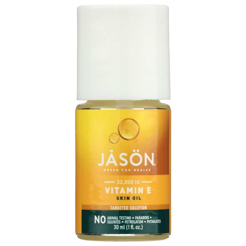 JASON Extra Strength Vitamin E Skin Oil bottle for deep skin hydration and rejuvenation