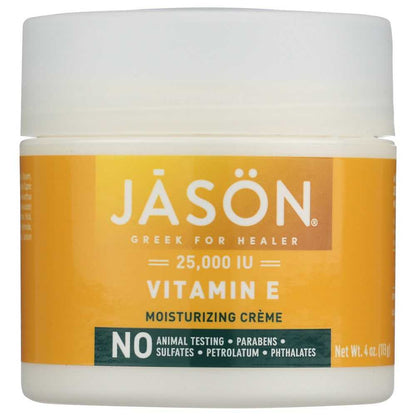 JASON Age Renewal Vitamin E Moisturizing Creme 25,000 IU with Avocado Oil for youthful skin, 4 oz