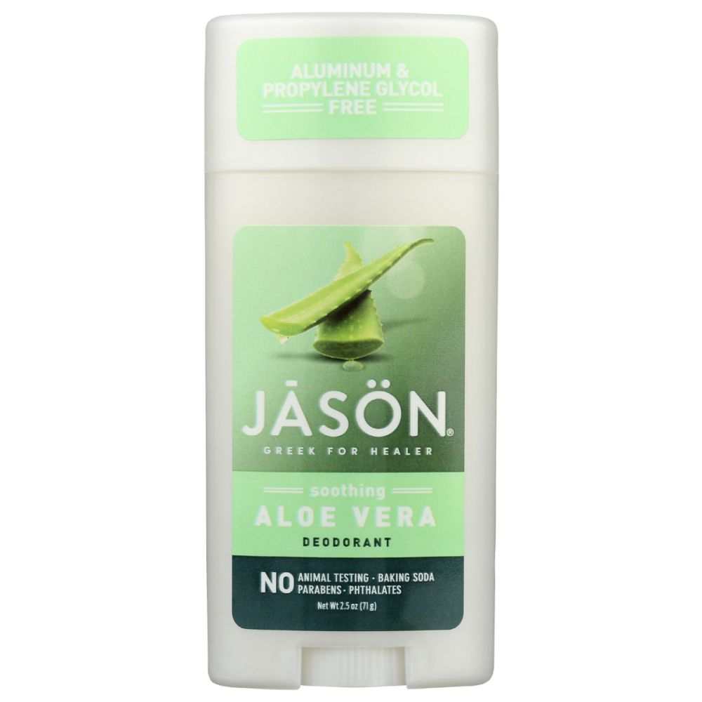 Jason Soothing Aloe Vera Deodorant Stick 2.5oz natural long-lasting odor control