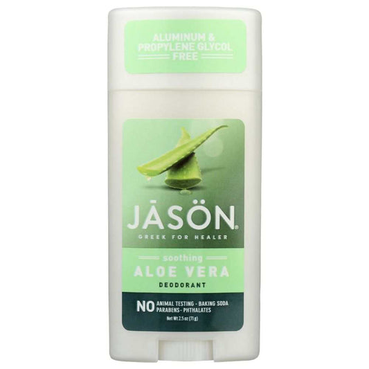 Jason Soothing Aloe Vera Deodorant Stick 2.5oz natural long-lasting odor control