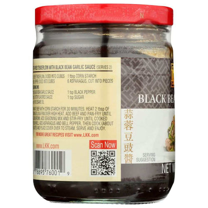 LEE KUM KEE Black Bean Garlic Sauce 8 oz bottle for cooking and flavoring dishes