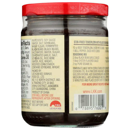 LEE KUM KEE Black Bean Garlic Sauce 8 oz bottle for Sichuan cooking