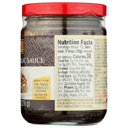 LEE KUM KEE Black Bean Garlic Sauce 8 oz bottle for Sichuan cooking and flavor enhancement