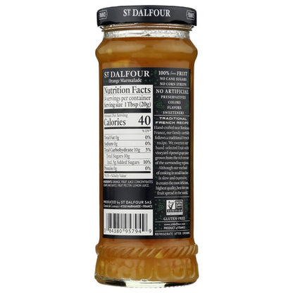 ST DALFOUR: Orange Marmalade, 10 oz - SMART GREENS