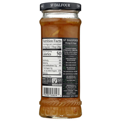 ST DALFOUR: Ginger & Orange Marmalade, 10 oz - SMART GREENS