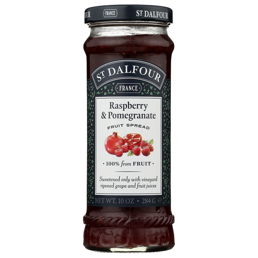 ST DALFOUR: Red Raspberry & Pomegranate, 10 oz - SMART GREENS