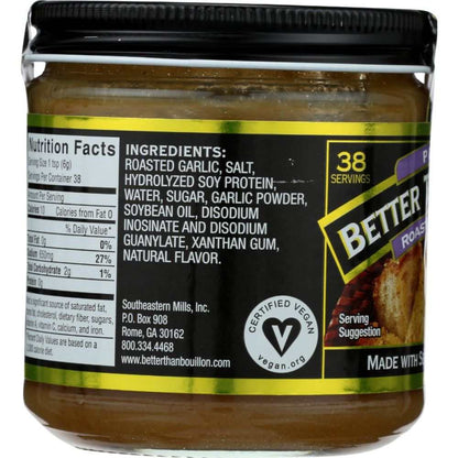 BETTER THAN BOUILLON Roasted Garlic Base 8 oz container with savory garlic flavor