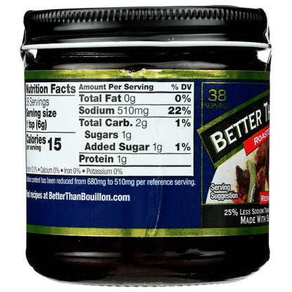 BETTER THAN BOUILLON: All Natural Reduce Sodium Beef Base, 8 Oz - SMART GREENS