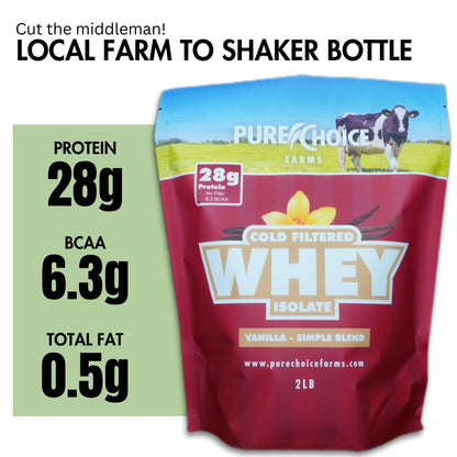 Pure Choice Farms: Whey Protein Isolate with Organic Vanilla