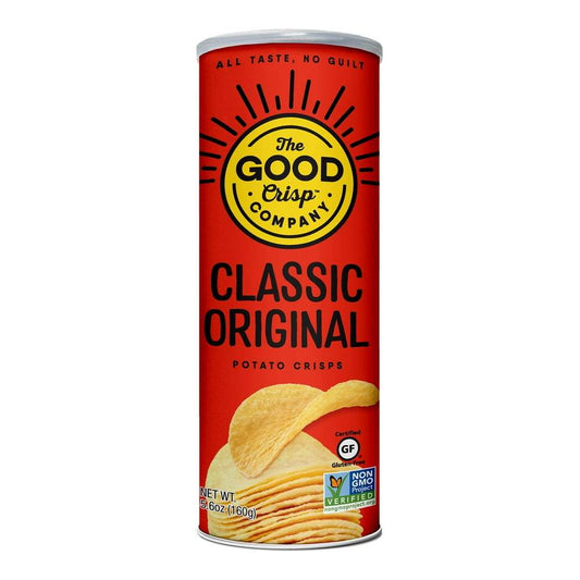 THE GOOD CRISP COMPANY Classic Original Potato Crisps 5.6oz canister with clean, wholesome ingredients