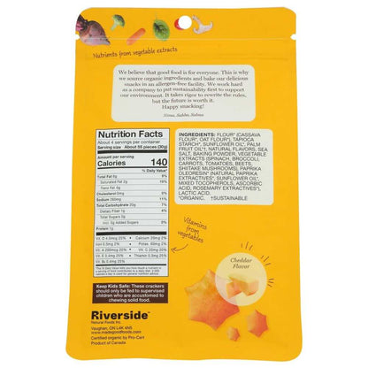 MADEGOOD Cracker Cheddar Org gluten-free vegan cheddar crackers in 4.25 oz pack