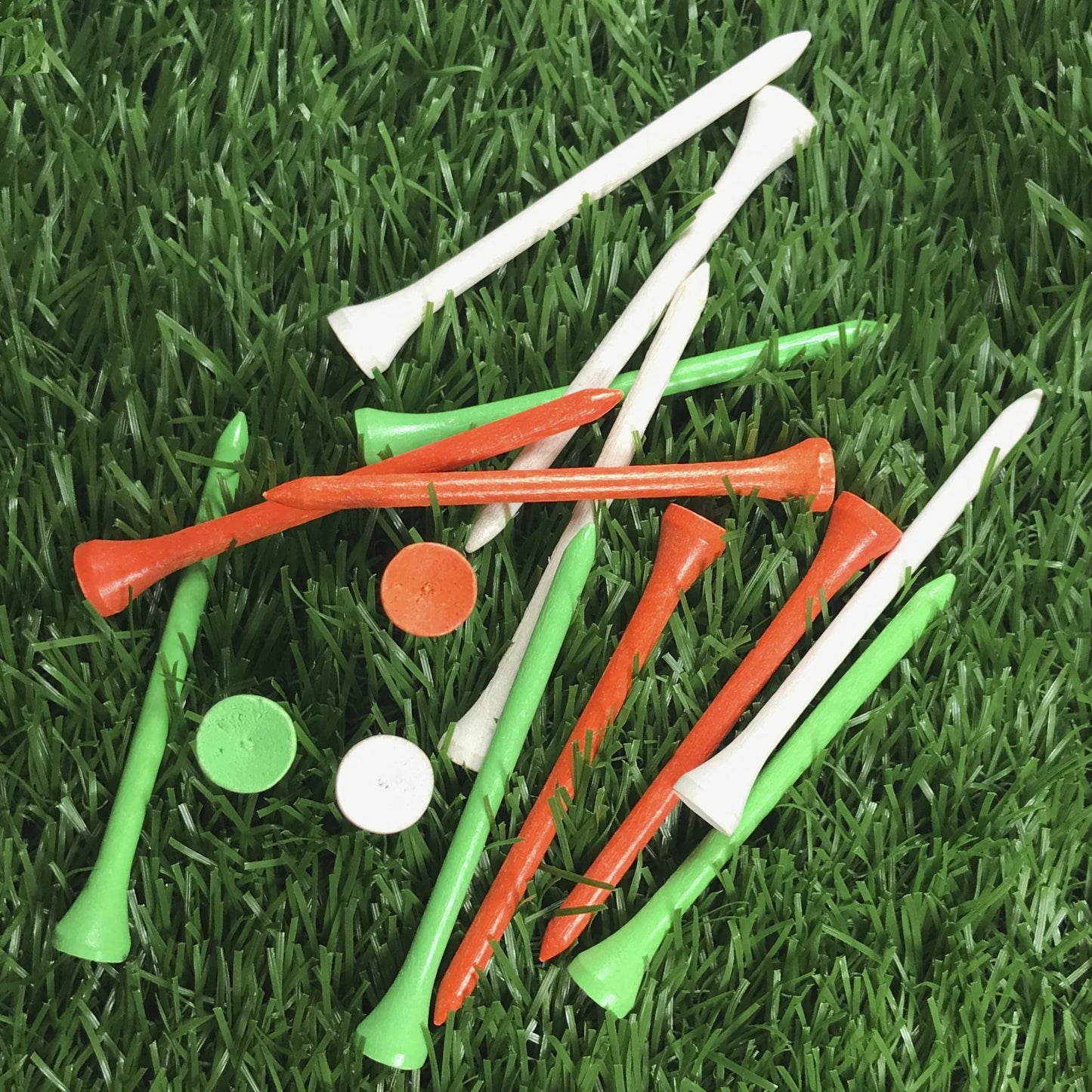 Pride Golf Tee, Wood Golf Tees, 3-1/4", Citrus Mix, 90 Count