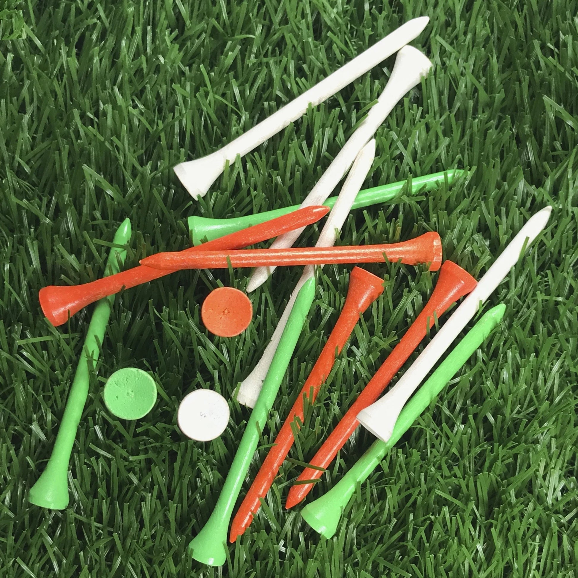 Pride Golf Tee, Wood Golf Tees, 3-1/4", Citrus Mix, 90 Count