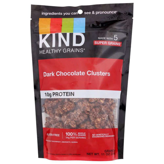 KIND Dark Chocolate Whole Grain Clusters 11 oz chocolate snack with oats and quinoa