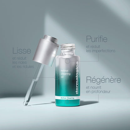 Dermalogica Retinol Clearing Oil - Anti-Aging Night Oil with Salicylic Acid for Acne and Skin Renewal