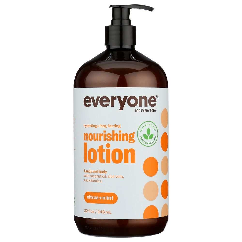 EO PRODUCTS Everyone 3-in-1 Citrus Mint Lotion 32 oz with botanical extracts and essential oils