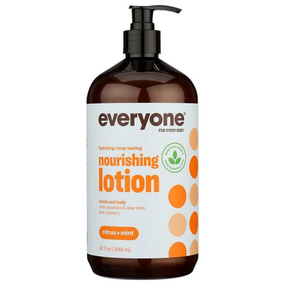 EO PRODUCTS Everyone 3-in-1 Citrus Mint Lotion 32 oz with botanical extracts and essential oils