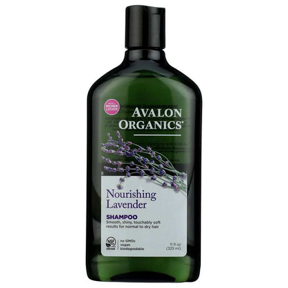 AVALON ORGANICS Nourishing Lavender Shampoo bottle with natural ingredients for soft, smooth hair