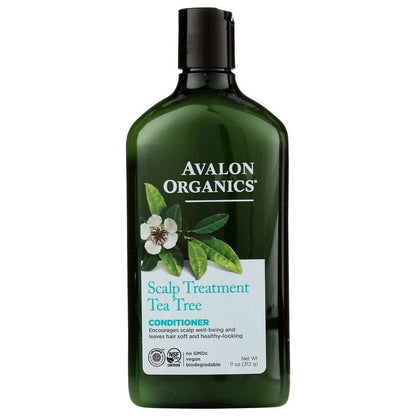 AVALON ORGANICS Tea Tree Scalp Treatment Conditioner 11oz nourishing and soothing hair care