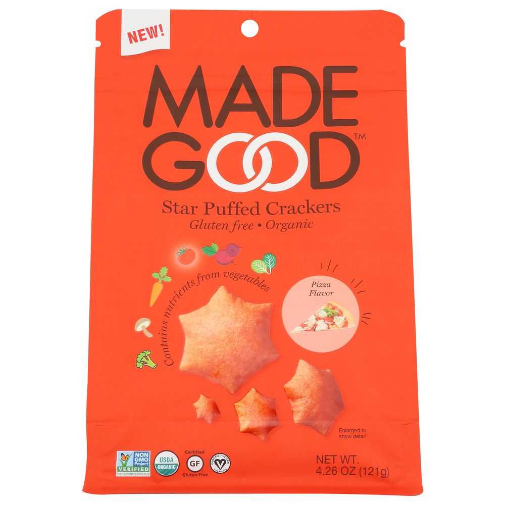 MADEGOOD Gluten-Free Organic Pizza Crackers 4.25 oz Snack